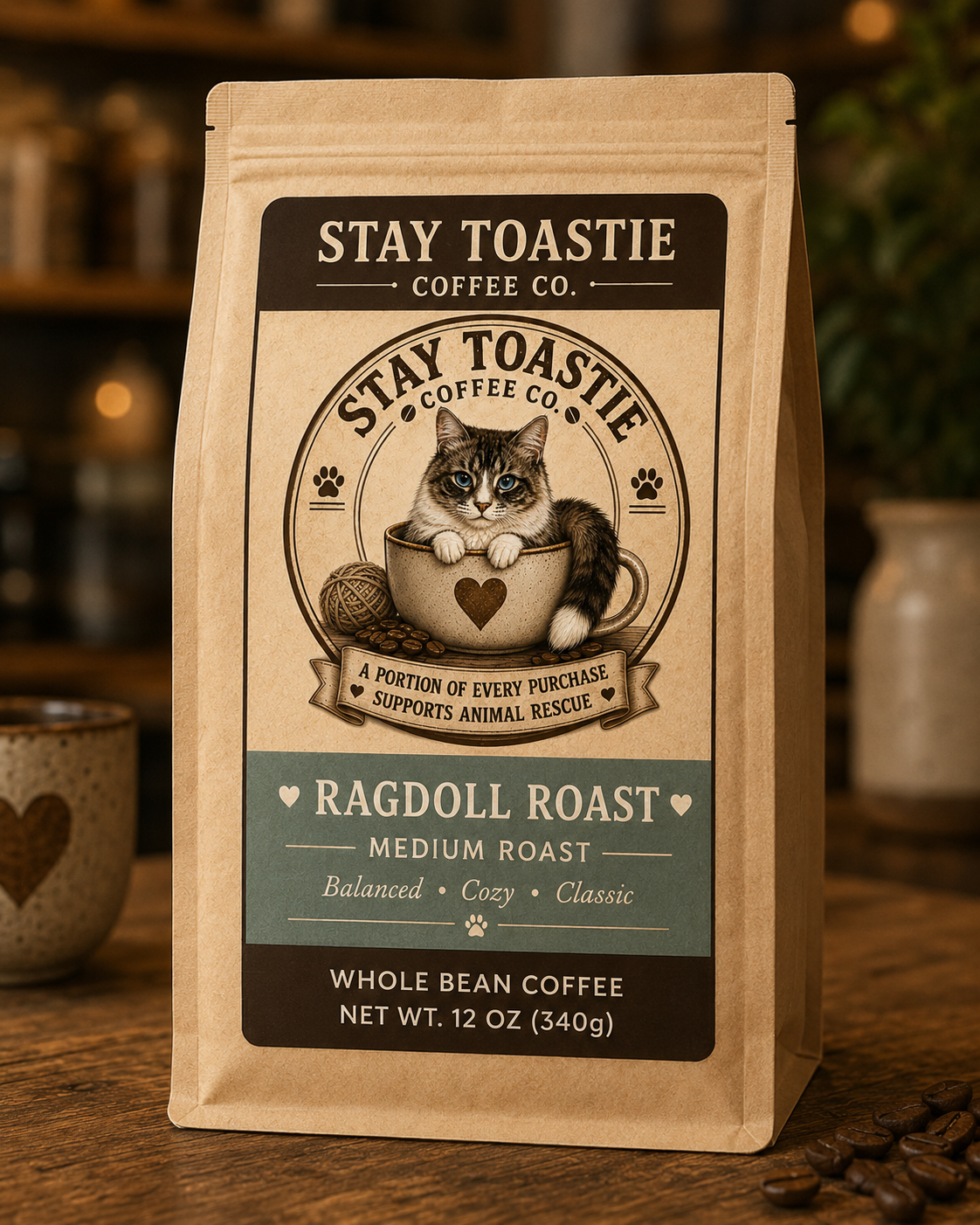 Ragdoll Roast, Medium Roast Coffee