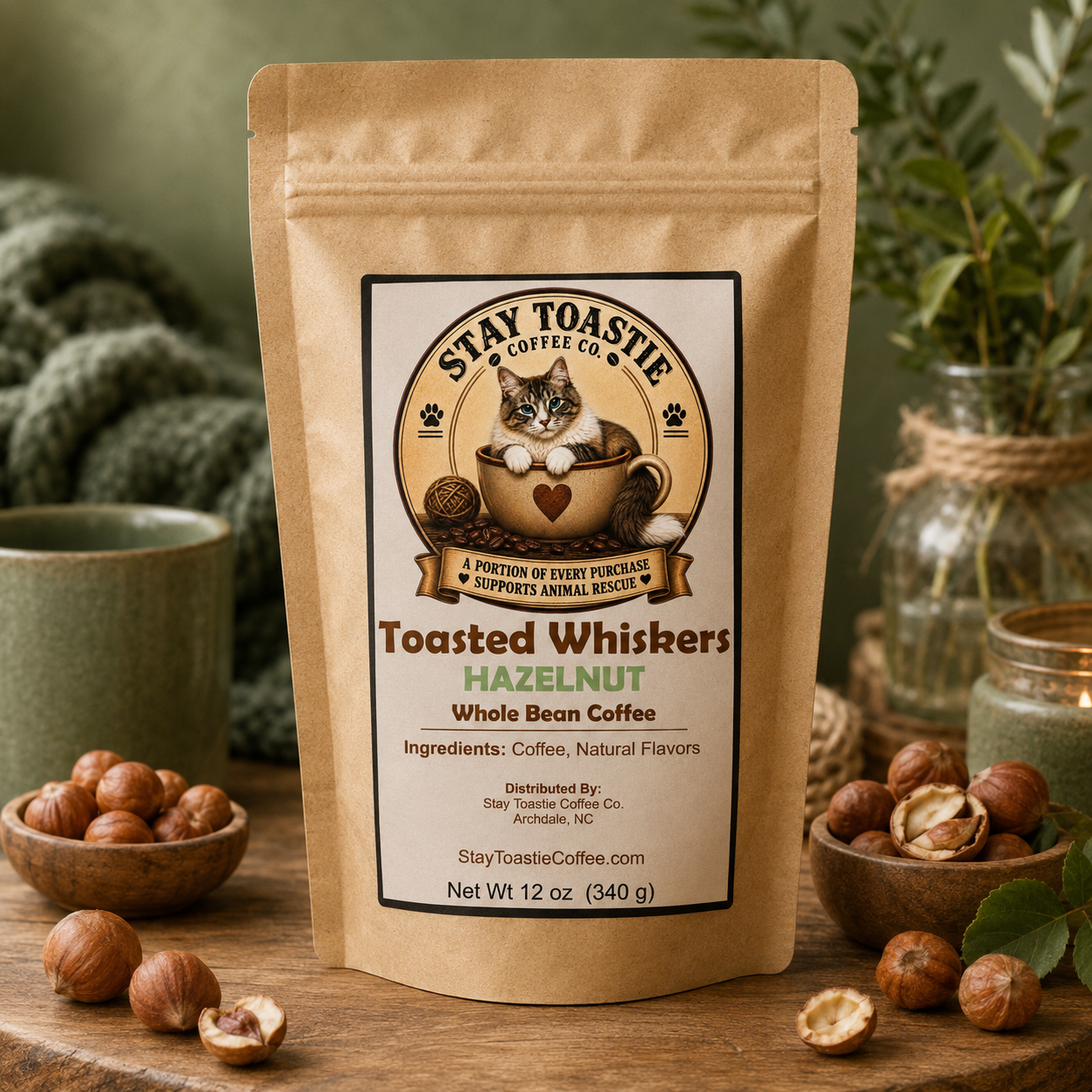 Toasted Whiskers- Hazelnut Blend